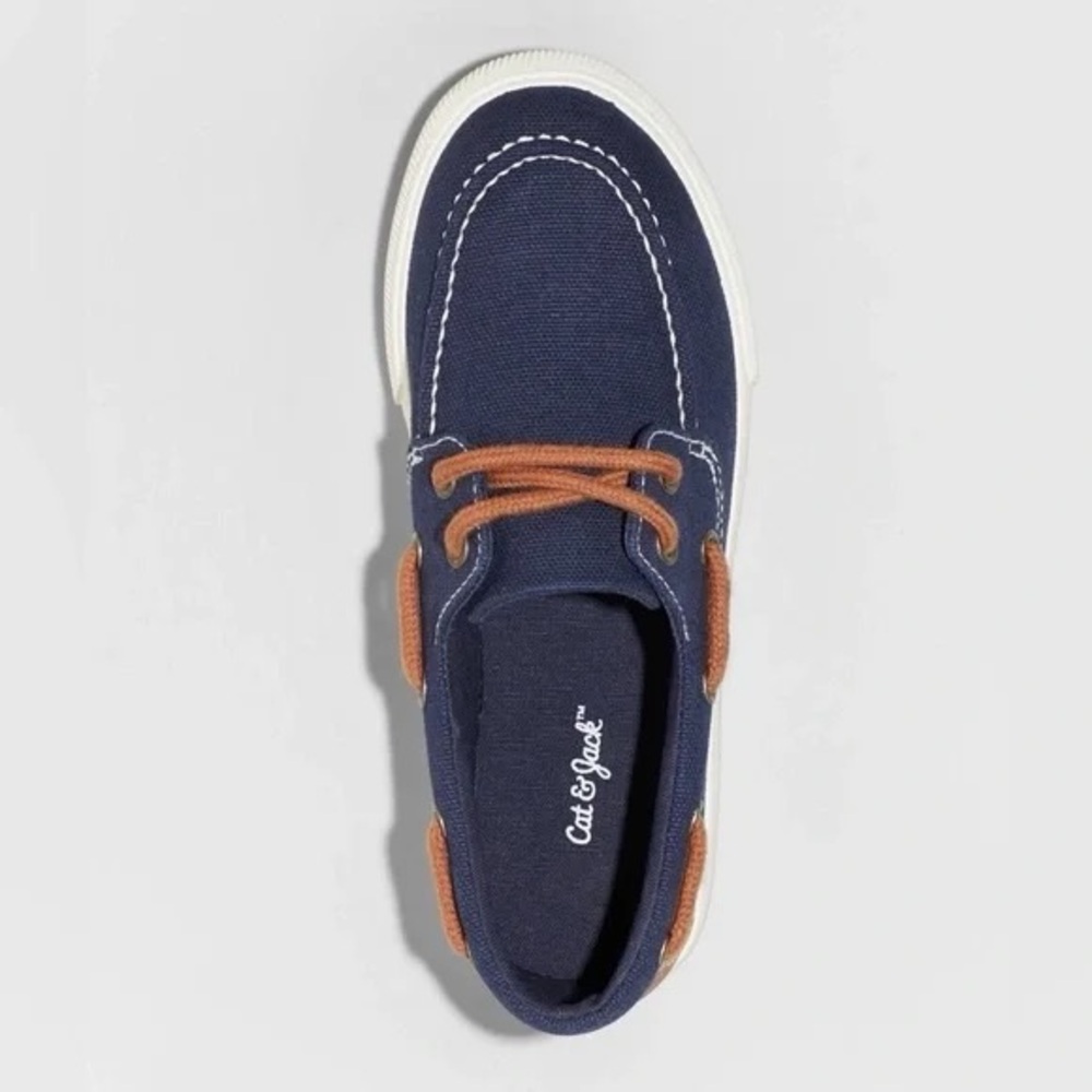 Boys' Collin Lace-Up Flats and Slip-On Navy Blue - Cat & Jack - SIZE 1- …